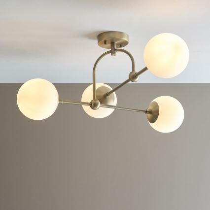 Endon 90843 - Prisadený luster ONTARIO 4xE14/7W/230V mosadz