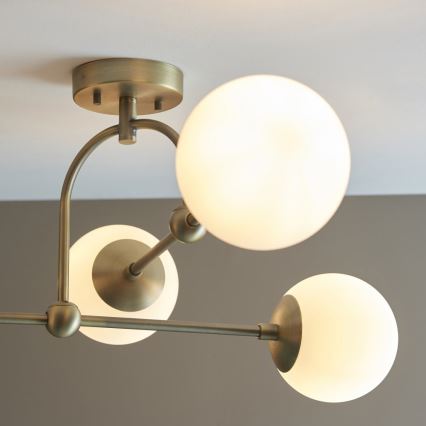 Endon 90843 - Prisadený luster ONTARIO 4xE14/7W/230V mosadz