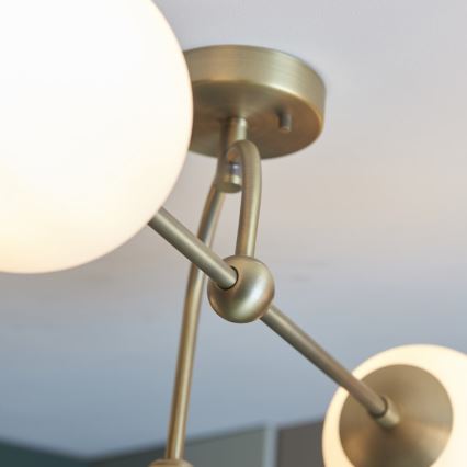 Endon 90843 - Prisadený luster ONTARIO 4xE14/7W/230V mosadz