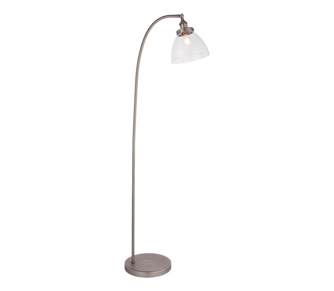 Endon 91741 - Stojacia lampa HANSEN 1xE27/40W/230V matný chróm 91741