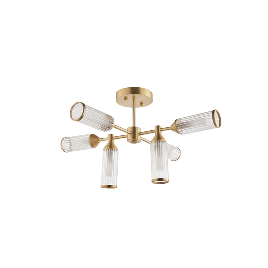 Endon 92213 - Luster na tyči 6xG9/3W/230V mosadz