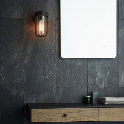 Endon 92859 - Kúpeľňové nástenné svietidlo 1xE27/6W/230V IP44 čierne