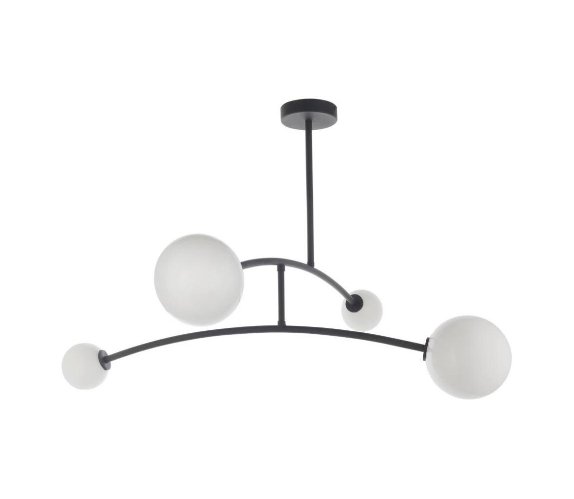 Endon 92940 - Luster na tyči BALANCE 4xG9/3W/230V čierna/biela 92940