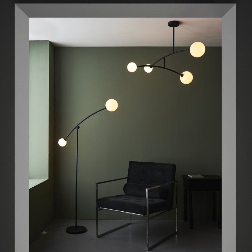 Endon 92940 - Luster na tyči BALANCE 4xG9/3W/230V čierna