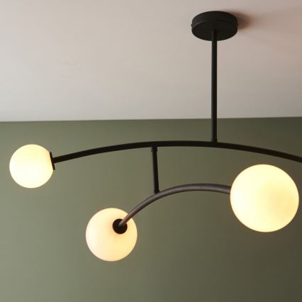 Endon 92940 - Luster na tyči BALANCE 4xG9/3W/230V čierna