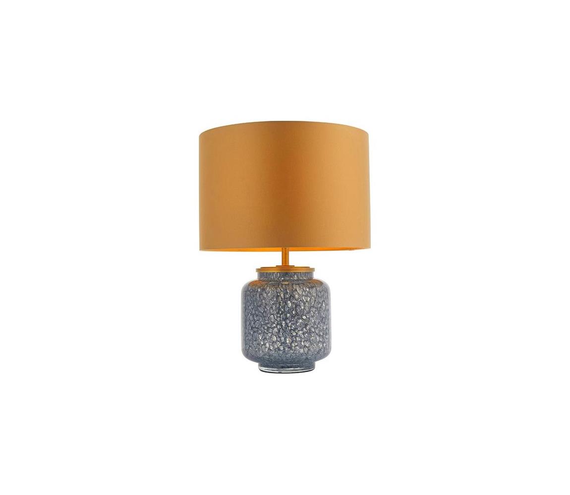 Endon 93067 - Stolová lampa ZINNIA 1xE27/10W/230V modrá/zlatá 93067