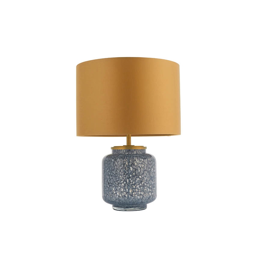 Endon 93067 - Stolová lampa ZINNIA 1xE27/10W/230V modrá/zlatá