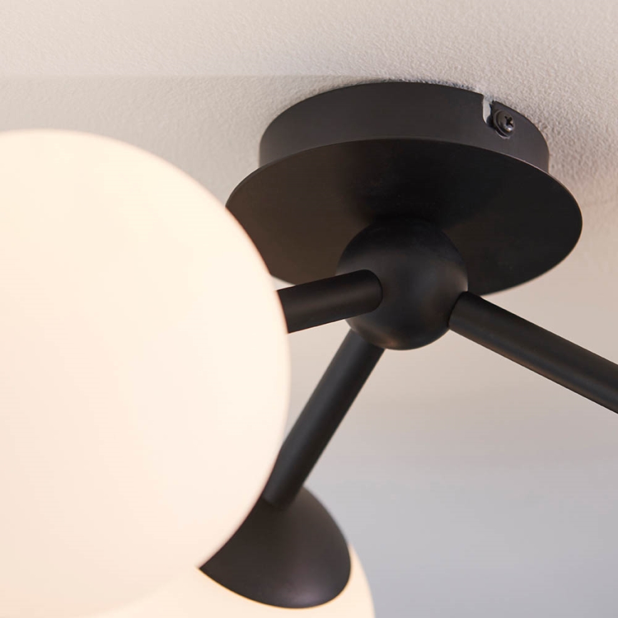 Endon 93489 - Kúpeľňový prisadený luster FRIO 3xG9/3W/230V IP44 čierny