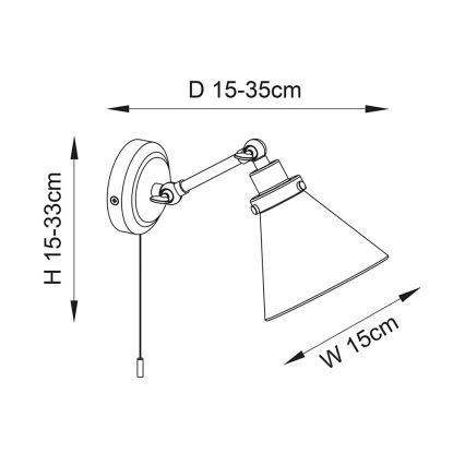 Endon 93854 - Kúpeľňové nástenné bodové svietidlo FARADAY 1xG9/3W/230V IP44 zlatá