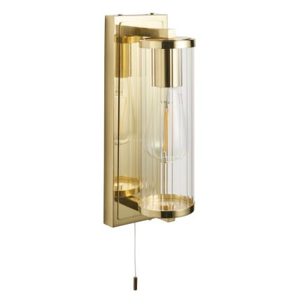 Endon 94075 - Kúpeľňové nástenné svietidlo TAYLOR 1xE27/10W/230V IP44 zlatá