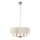 Endon 94357 - Závesný luster na reťazi HIGHCLERE 6xE14/40W/230V, priemer 55 cm, béžový/matný chróm