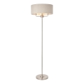 Endon 94359 - Stojacia lampa HIGHCLERE 3xE14/40W/230V béžová/lesklý chróm pr. 47 cm
