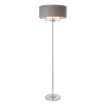 Endon 94378 - Stojacia lampa HIGHCLERE 1xE14/40W/230V šedá/lesklý chróm pr. 47 cm