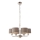 Endon 94381 - Luster na reťazi HIGHCLERE 6xE14/28W/230V šedá/lesklý chróm