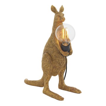 Endon 95075 - Stolná lampa KANGAROO 1xE27/10W/230V zlatá