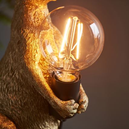 Endon 95075 - Stolná lampa KANGAROO 1xE27/10W/230V zlatá