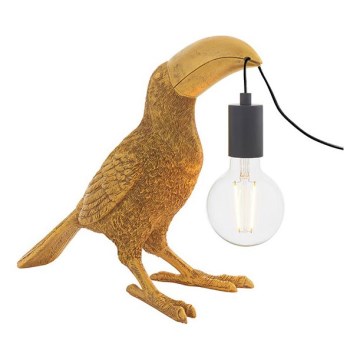Endon 95077 - Stolná lampa TOCO TOUCAN 1xE27/10W/230V zlatá