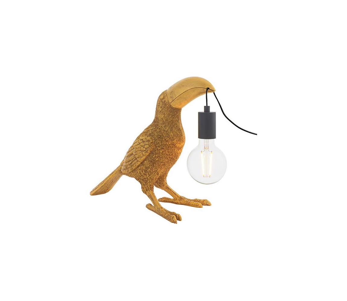 Endon 95077 - Stolná lampa TOCO TOUCAN 1xE27/10W/230V zlatá 95077