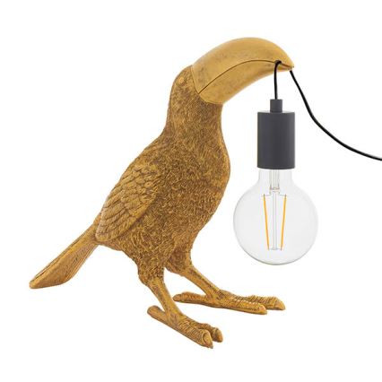 Endon 95077 - Stolná lampa TOCO TOUCAN 1xE27/10W/230V zlatá
