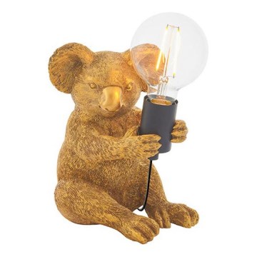 Endon 95082 - Stolná lampa KOALA 1xE27/10W/230V zlatá
