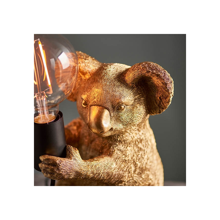 Endon 95082 - Stolná lampa KOALA 1xE27/10W/230V zlatá