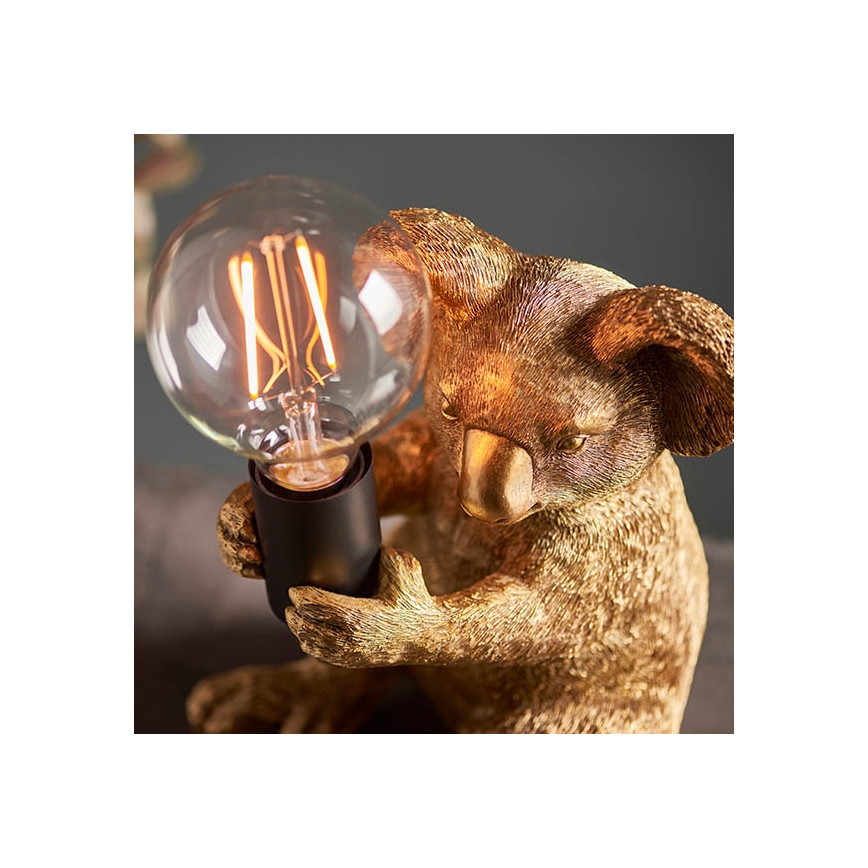 Endon 95082 - Stolná lampa KOALA 1xE27/10W/230V zlatá