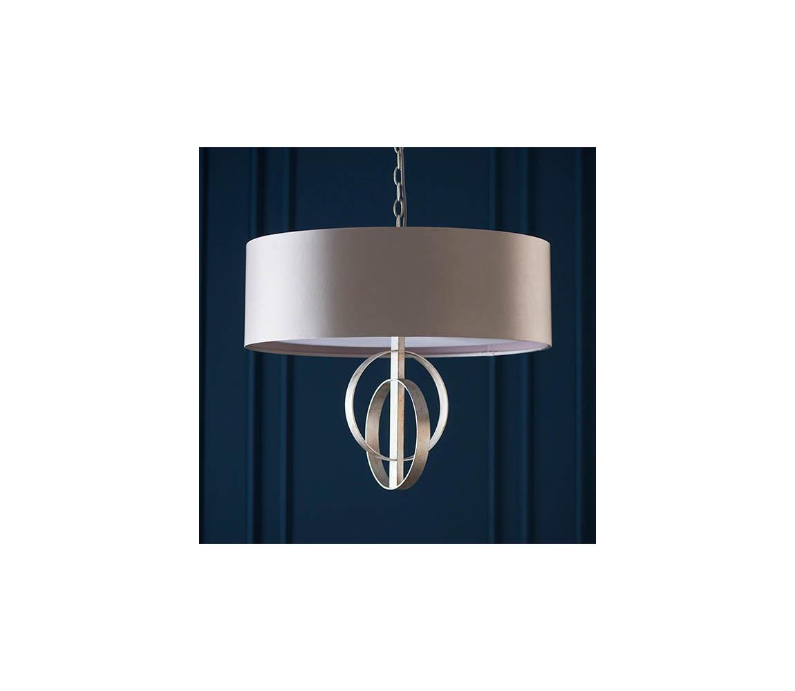Endon 95215 - Luster na reťazi 5xE27/10W/230V pr. 70 cm sivý 95215