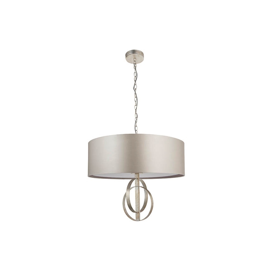 Endon 95215 - Luster na reťazi 5xE27/10W/230V pr. 70 cm sivý
