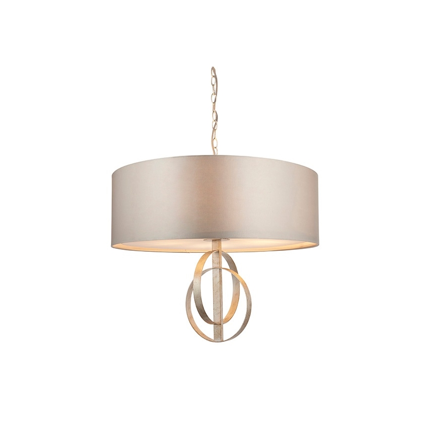 Endon 95215 - Luster na reťazi 5xE27/10W/230V pr. 70 cm sivý