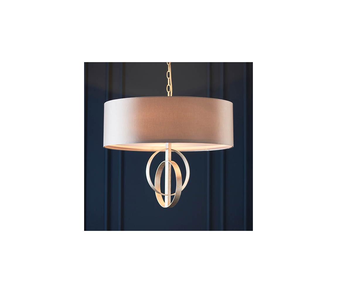 Endon 95216 - Luster na reťazi 3xE27/10W/230V pr. 60 cm sivý 95216