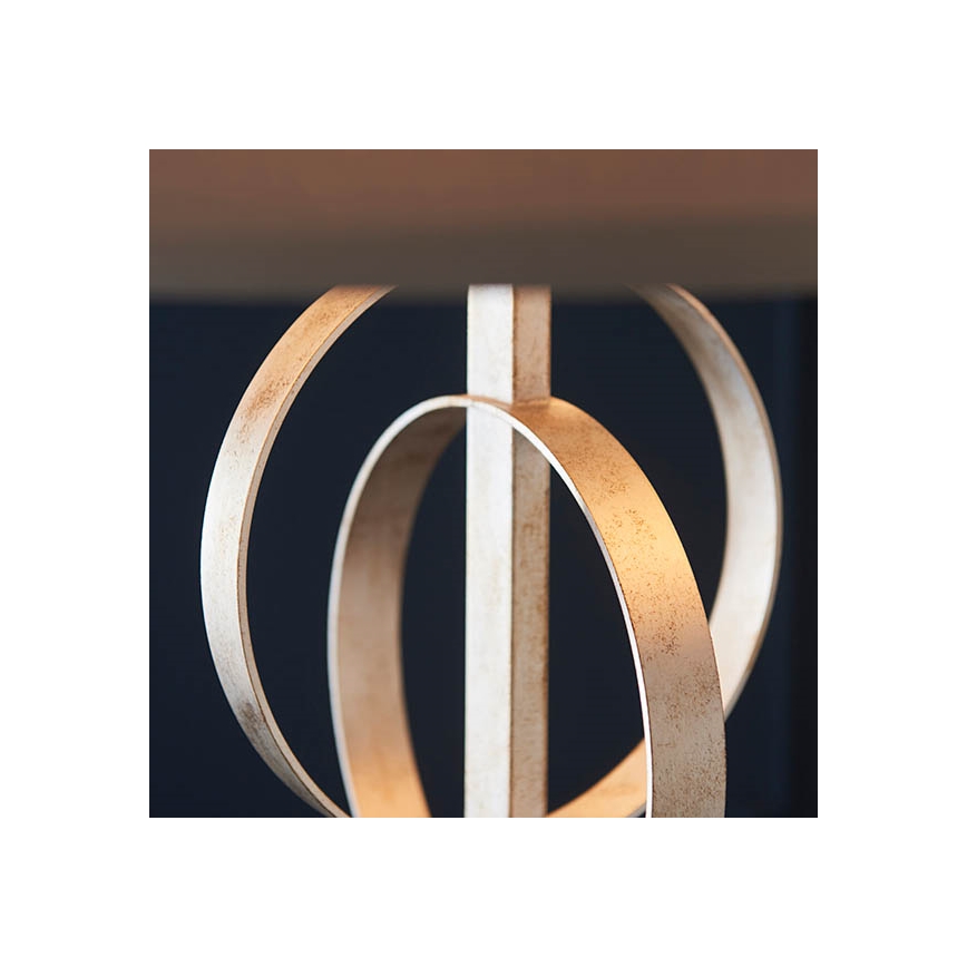 Endon 95216 - Luster na reťazi 3xE27/10W/230V pr. 60 cm sivý