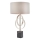 Endon 95217 - Stolná lampa 1xE27/10W/230V šedá/čierna