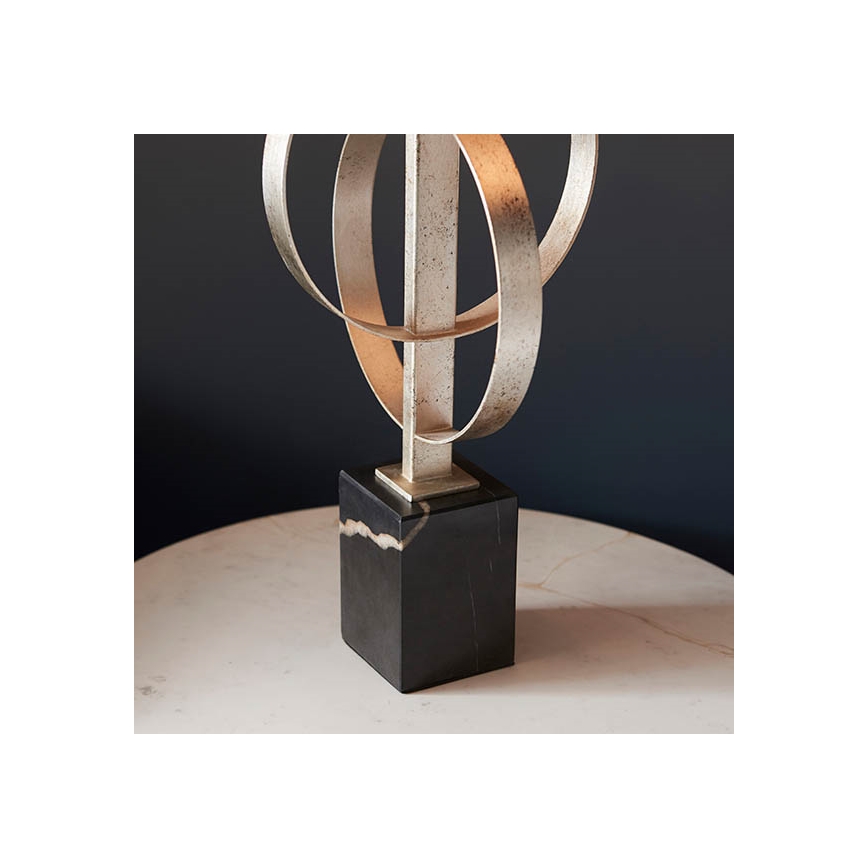 Endon 95217 - Stolná lampa 1xE27/10W/230V šedá/čierna