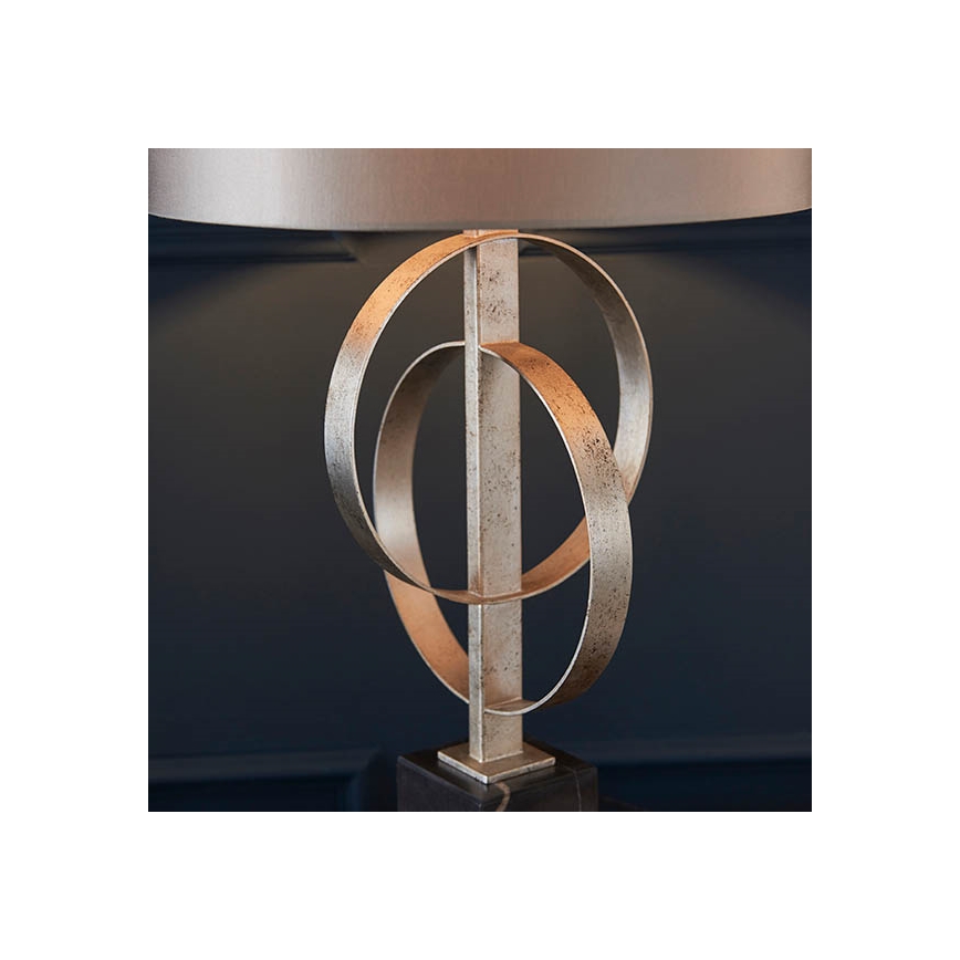 Endon 95217 - Stolná lampa 1xE27/10W/230V šedá/čierna