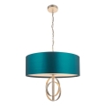 Endon 95223 - Luster na reťazi 5xE27/10W/230V priemer 70 cm modrá/šedá