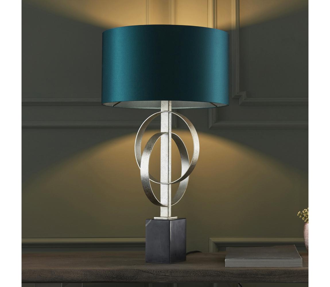 Endon 95225 - Stolná lampa 1xE27/10W/230V modrá/šedá/čierna 95225
