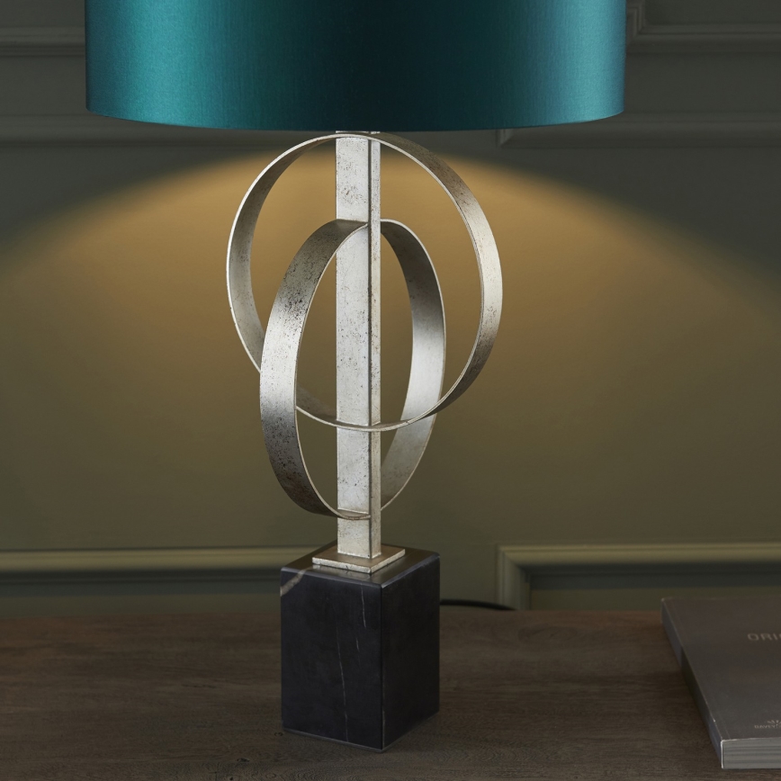 Endon 95225 - Stolná lampa 1xE27/10W/230V modrá/šedá/čierna