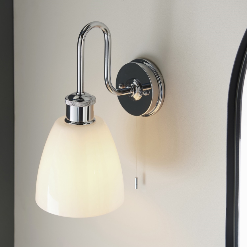 Endon 95506 - Kúpeľňové nástenné svietidlo PIPER 1xE27/10W/230V IP44 lesklý chróm