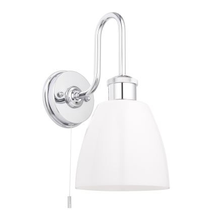 Endon 95506 - Kúpeľňové nástenné svietidlo PIPER 1xE27/10W/230V IP44 lesklý chróm