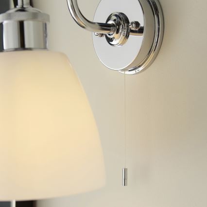 Endon 95506 - Kúpeľňové nástenné svietidlo PIPER 1xE27/10W/230V IP44 lesklý chróm