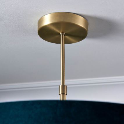 Endon 95839 - Luster na tyči HAYFIELD 3xE27/40W/230V mosadz/zelená