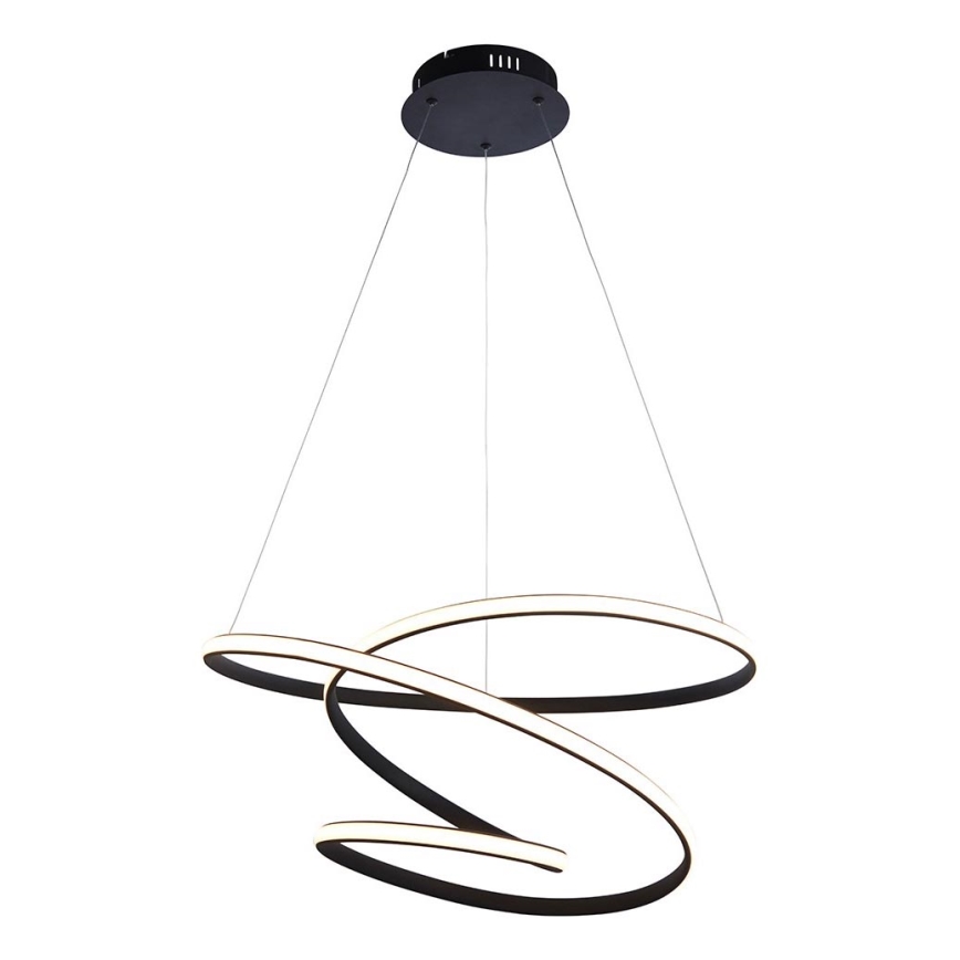 Endon 97632 - LED závesné svietidlo na lane DUNE LED/47,5W/230V 3000K čierne