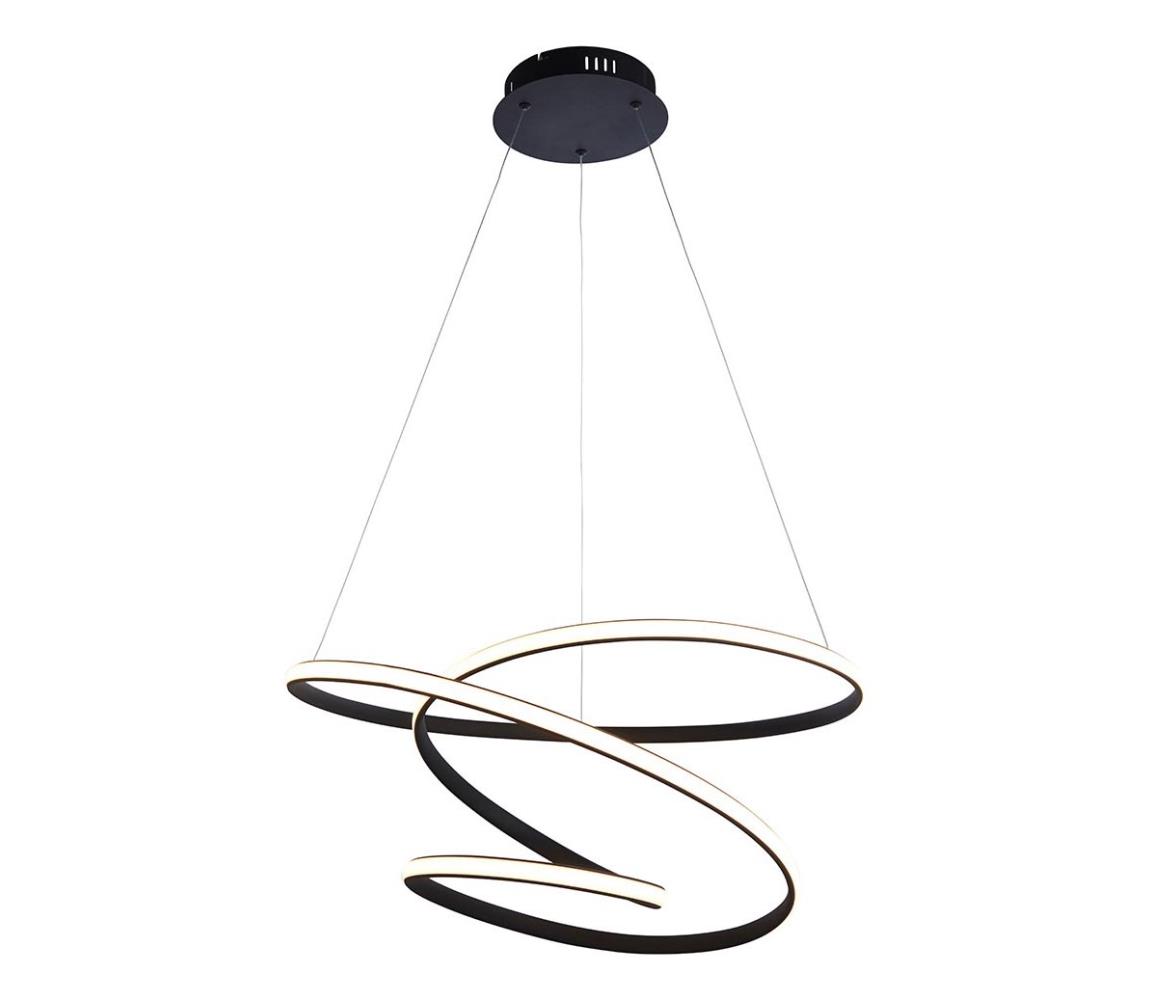Endon 97632 - LED závesné svietidlo na lane DUNE LED/47,5W/230V 3000K čierne 97632