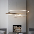 Endon 97645 - Stmievateľný LED luster na lanku TWIRL LED/131W/230V 3000K, zlatý
