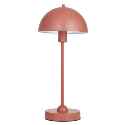 Endon 98496 - Stolová lampa SAROMA 1xE14/7W/230V tehlová