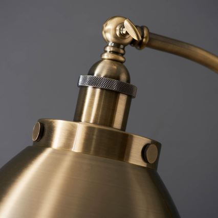 Endon 98748 - Stojacia lampa FRANKLIN 1xE27/10W/230V mosadz/čierna