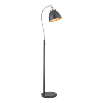 Endon 98753 - Stojacia lampa FRANKLIN 1xE27/10W/230V matný chróm/antracit