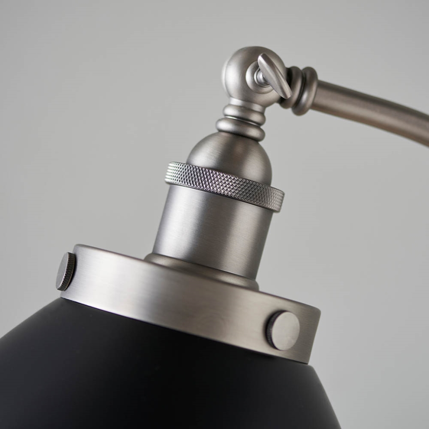 Endon 98753 - Stojacia lampa FRANKLIN 1xE27/10W/230V matný chróm/antracit