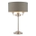 Endon 99149 - Stolná lampa HIGHCLERE 3xE14/18W/230V šedá/lesklý chróm pr. 32 cm