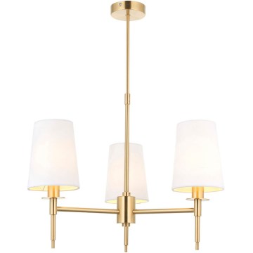 Endon 99456 - Luster na tyči 3xE14/6W/230V zlatý/biely